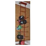 38" Tall Red Metal Rack w/ Ribbon