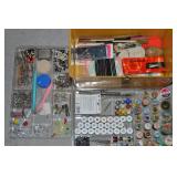 Vintage Yellow Sewing Case w/2 Insert Trays +