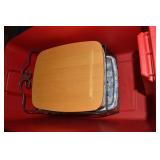 LARGE Sterilite 30Gal Red Lidded Tote: Longaberger