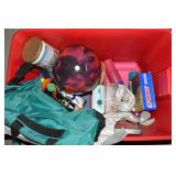 LARGE Sterilite 30Gal Red Lidded Tote: Tupperware