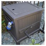 Hose Reel Box w/ Garden Hose & Orbit Sprayer