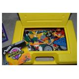Vintage Yellow K-Nex Case w/ Building Pcs