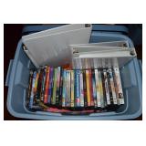 Rubbermaid RN 14Gal Tote w/Lid: DVDs, Binders