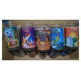 (10) Vintage Plastic Disney Movie Tumbler Cups