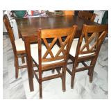 Home Meridian 5pc High Top Dining Table & 4