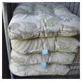 (4) Home Brand Patterned Patio Chair Cushions