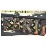 Rustic Metal Lawn & Garden Sculpture FARM w/