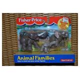 Vtg Fisher Price Animal Families Elephants NIP
