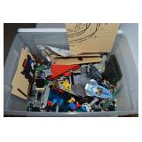 Sterilite Tote w/ Lid over 1/2 Full Vintage Legos