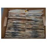 Bankers Box of 45RPM Vinyl Record Albums - mostly
