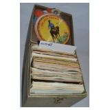 Case w/ Vintage 45 & 33 1/3 RPM Vinyl Record