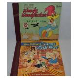 (2) Vtg Vinyl 33 1/3 Record Album Books Woody