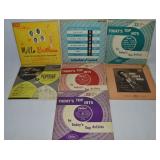 (7) Vtg Vinyl 33 1/3 Record Albums w/ Small 10 1/8