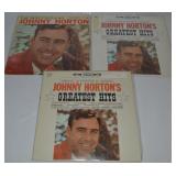 (3) Vtg 33 1/3 Vinyl Record Albums: Johnny Horton