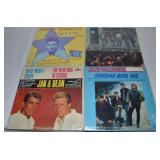 (4) Vinyl 33 1/3 Record Albums: Johnny Burnette,