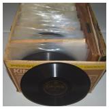 Box Full of Vtg 78RPM Vinyl Record Albums