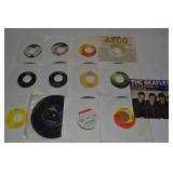 (12) Vtg 45RPM Vinyl Record Albums: Beatles -