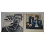 (2) Vinyl 33 1/3 Record Albums: Bob Dylan