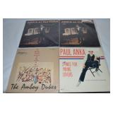 (4) Vinyl 33 1/3 Record Albums: Paul Anka, Amboy