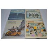(4) Vinyl 33 1/3 Record Albums: The Beach Boys