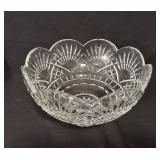 Heavy Crystal Centerpiece Bowl 9.75 x 6.5