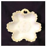 Victorian Custard & Milk Glass Handled Serving