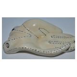 Vtg L&M Mfg Art Ceramic Glazed Hand Trinket Dish
