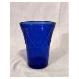Vtg Hazel Atlas Cobalt Blue Glass Royal Lace Cup