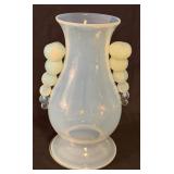 Kralik Blown Opalescent Art Glass Deco Vase 9.5"