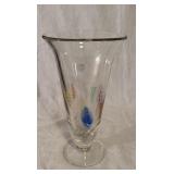 Dansk Burchetta Art Glass Flared Footed Vase