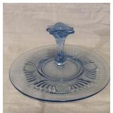 Paden City Maya Blue Depression Glass Center