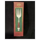 Lenox Holiday Stainless Steel Cold Meat Fork New