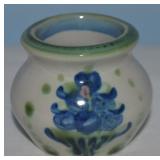 Vtg MA Hadley Art Pottery Blueberry Bouquet Mini