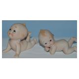 (2) Vtg Bisque Porcelain Kewpie Doll Figures 3.25