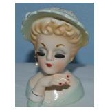 1968 Inarco Japan Ceramic E-774 Lady Head Vase