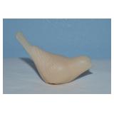 Vtg Westmoreland Almond Glass Bird Figure 3.25L