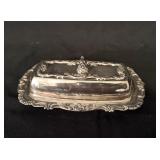 Wallace Silverplate Georgian Butter Dish w/Liner