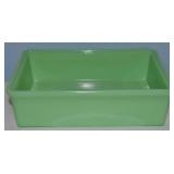 Vtg McKee Jadeite UV Reactive Glass Refrigerator
