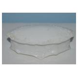 Antique Kemple Embossed Milk/Opalescent Glass