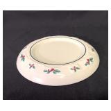 Longaberger Pottery Holly Pillar Candle Holder