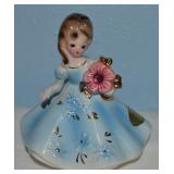 Vtg Josef Original Ceramic October Birthday Girl