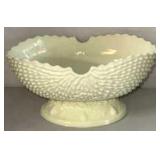 Northwood Nautilus Shell Glossy Custard Glass Bowl