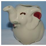 Vtg Shawnee Art Pottery Elephant Creamer 5"t