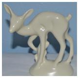 Vtg California Art Pottery Fawn Deer Figure 5"