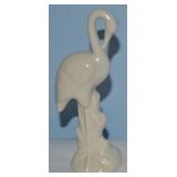 Vtg Metlox Ivory Art Pottery Flamingo Bird Figure