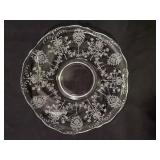 Heisey Crystal Orchid Torte Platter Waverly Shape
