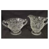 Cambridge Glass Rosepoint Large Creamer &