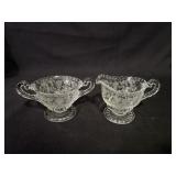 Cambridge Glass Rosepoint Small Creamer &