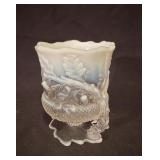 Mosser Opalescent Glass Acorn Spooner Vase 5"