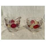 Westmoreland Glass Della Robbia Flash Creamer